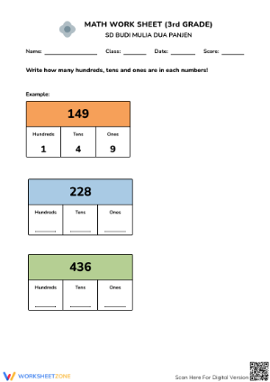 Essential Grade 2: Write Hundreds Tens and Ones Place Value