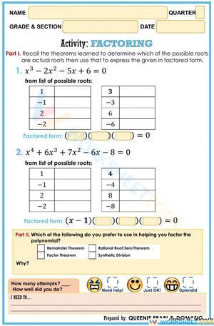 Factoring