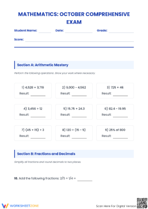 Grade 7 Essential Exam | CCSS.MATH.CONTENT.7.EE.A.1