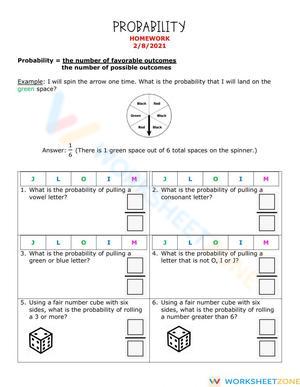 Probability with Fractions
