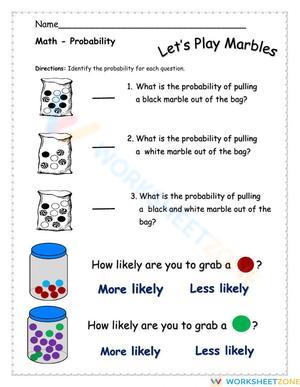 Introduction to Probability Worksheet