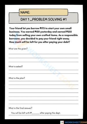 Day1-Problem Solving -1