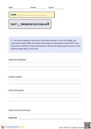 Essential Grade 6-7 Math: Multi-Step Word Problems Printable