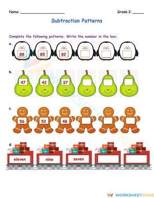 Subtraction pattern