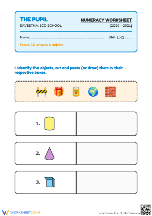 Kindergarten Math Revision | Essential Printable Worksheet