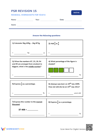 Essential Math Revision 15: Grade 4-7 Standards Aligned
