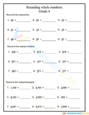 Rounding Numbers to Thousands
