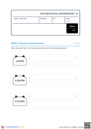 Printable Rounding and Estimation Worksheet | Grade 4-5