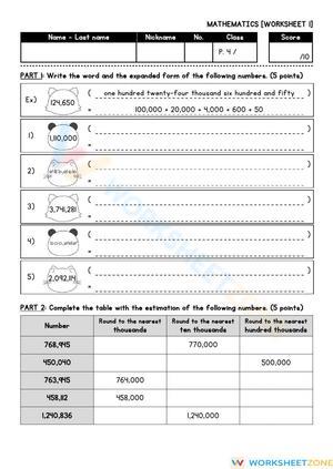 EIS Math P4 Worksheet1