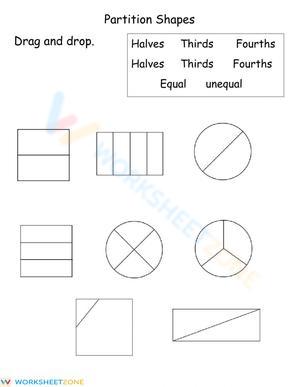 Partition shapes