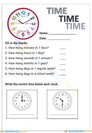 Learn to Tell Time with Analog and Digital Clocks