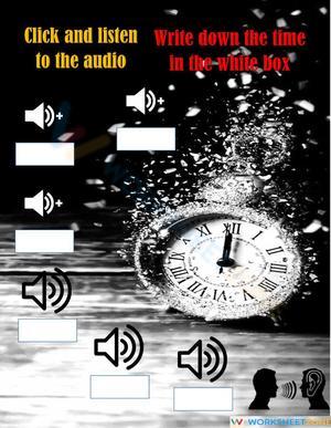 Time to the hour and half past