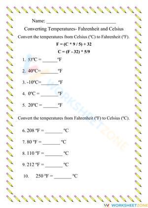 Converting Temepratures: Fahrenheit or Celsius