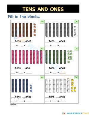 Master Tens and Ones with This Worksheet
