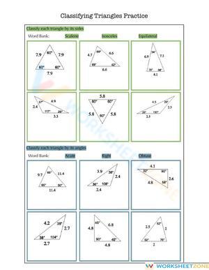 Practice Classifying Triangles with This Worksheet