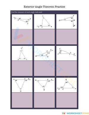 Practice with Exterior Angle Theorem