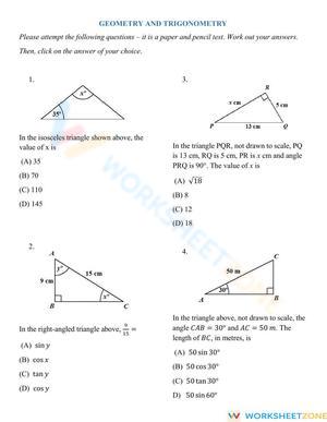 Geometry and Trigonometry