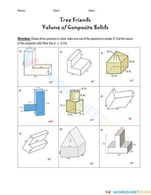 Volume of composite figures