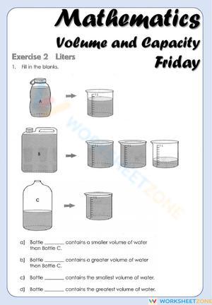 Mathematics - 3B - Volume and Capacity