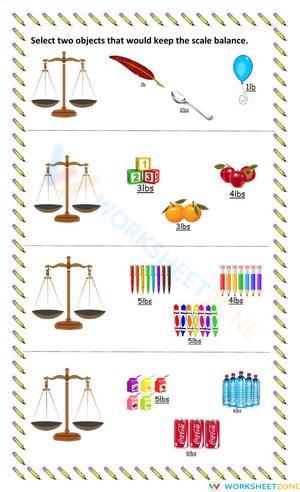 Mathematics - Balanced Objects (Weight)