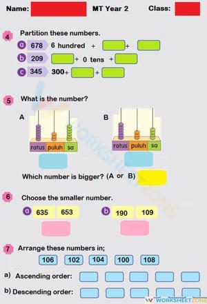 Numbers Until 1000(2)