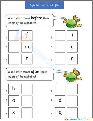 Kindergarten Alphabet Order — Free No-Prep Worksheet