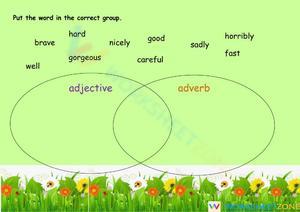 Grade 6 Adjectives & Adverbs — Printable No-Prep Worksheet