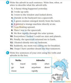 Printable Adverbs Worksheet | Grade 4 ELA Practice