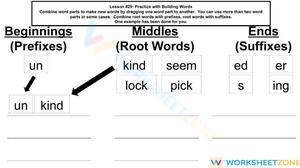 Lesson -29: Practice with Building Words
