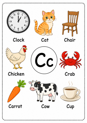 Free Printable Letter C Worksheet | Preschool ELA