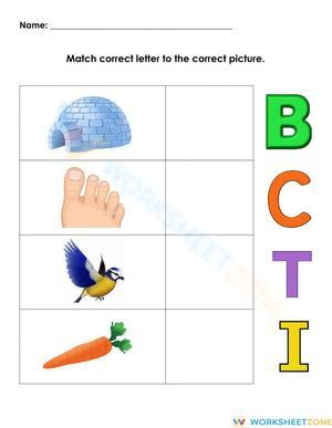 Letter to Picture Matching