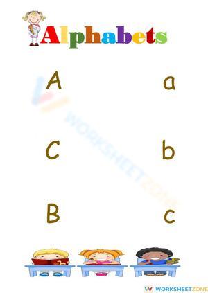 Grade 1 Alphabet — Printable No-Prep Worksheet