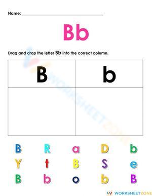 Sorting Letter B: Uppercase and Lowercase