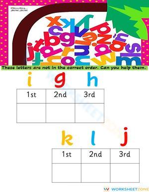 Chicka chicka abc order 2