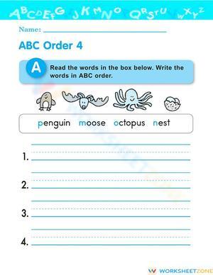 Abc order 4