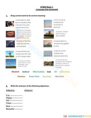 Printable Antonyms & Vocabulary Worksheet | Grade 3 ELA