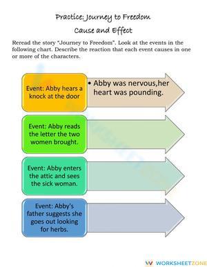 Printable Cause and Effect Worksheet | Grade 6 ELA