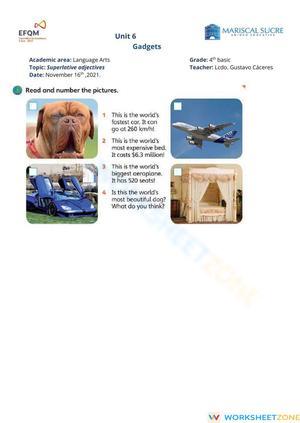Printable Comparative Adjectives Worksheet | Grade 4 ELA