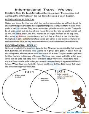 Compare and Contrast Wolves