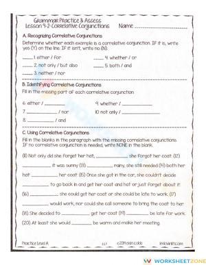 Correlative conjunctions