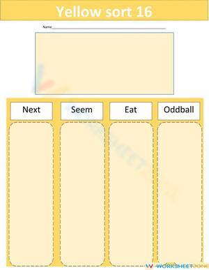 Yellow sort 16