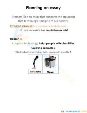 Planning and Essay- Tech