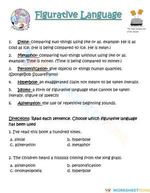 Figurative Language multiple choice