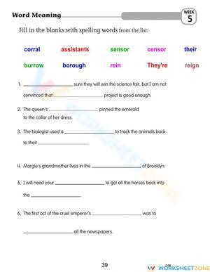 Essential Homophones Worksheet | Grade 5-8 ELA Practice