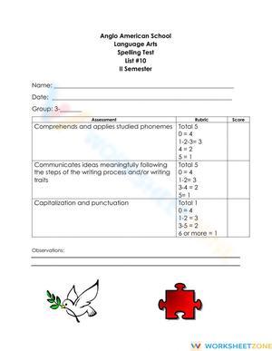 L.4.1.G Worksheet: Homophones Test — Grade 4-5 Aligned