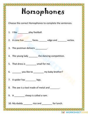 Understanding and Using Homophones