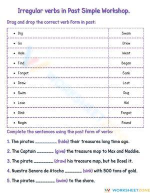 Grade 2 Irregular Verbs — Printable No-Prep Worksheet