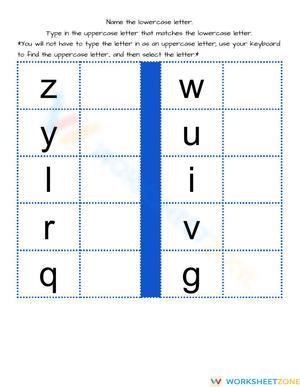 Grade K Letter Matching — Printable No-Prep Worksheet