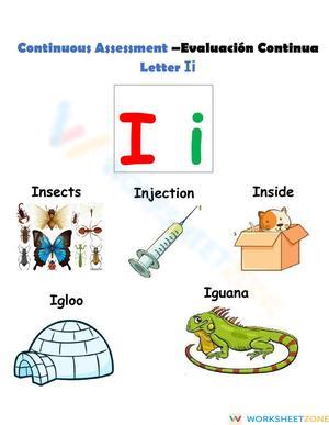 Letter Jj-Assessment