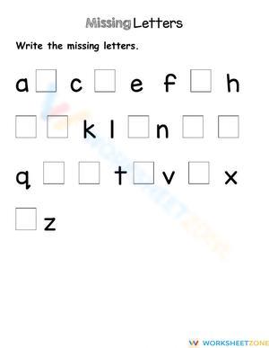 Missing Letters